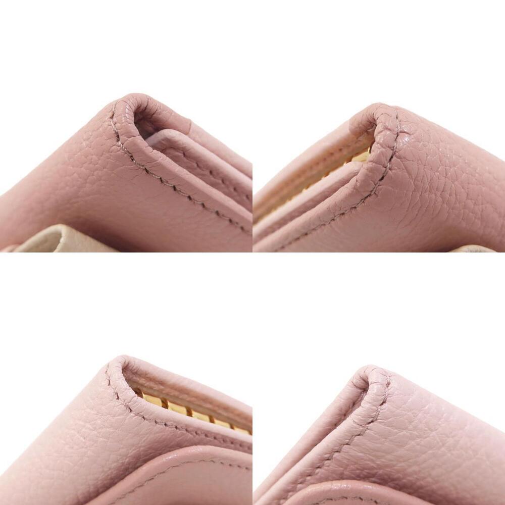 Miu Miu Ribbon Key Case Wallet Leather - Picture 10 of 11
